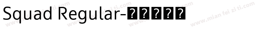 Squad Regular字体转换